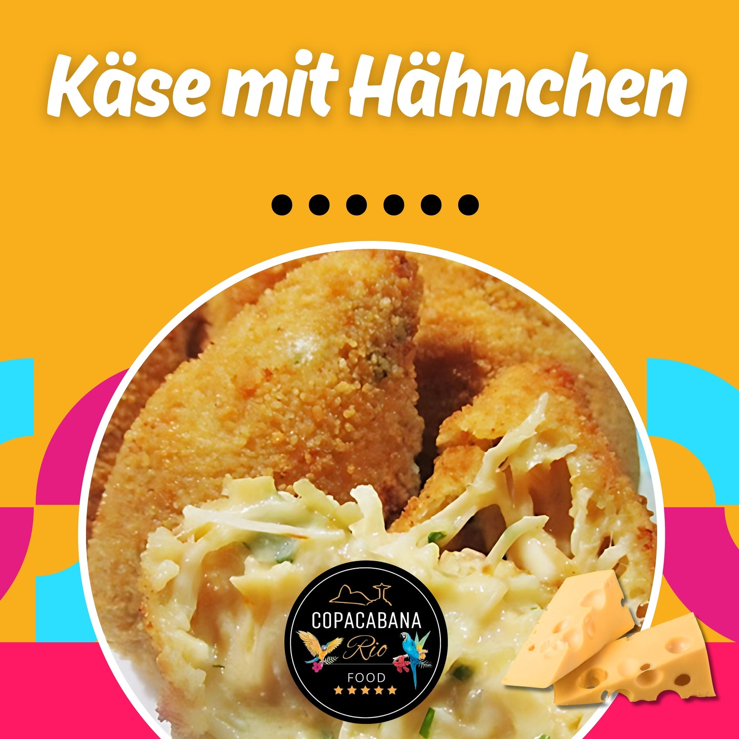 Käse mit Hähnchen