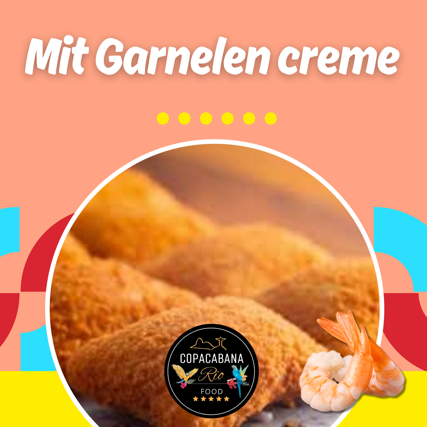 Almofadas mit Garnelencreme